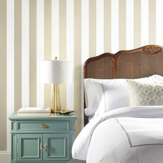 RoomMates Awning Stripe Peel & Stick Wallpaper